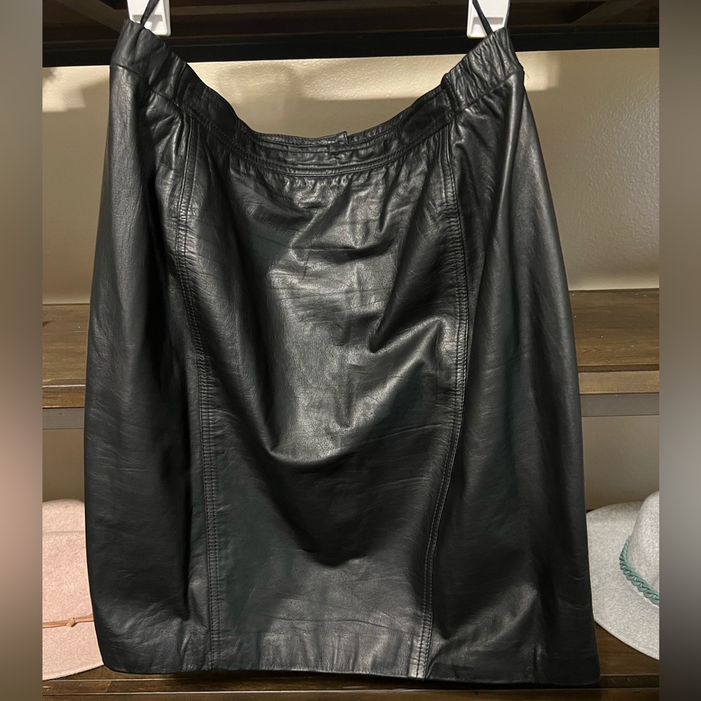 Vintage Leather Skirt